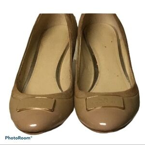 Coach Heath light camel wedge